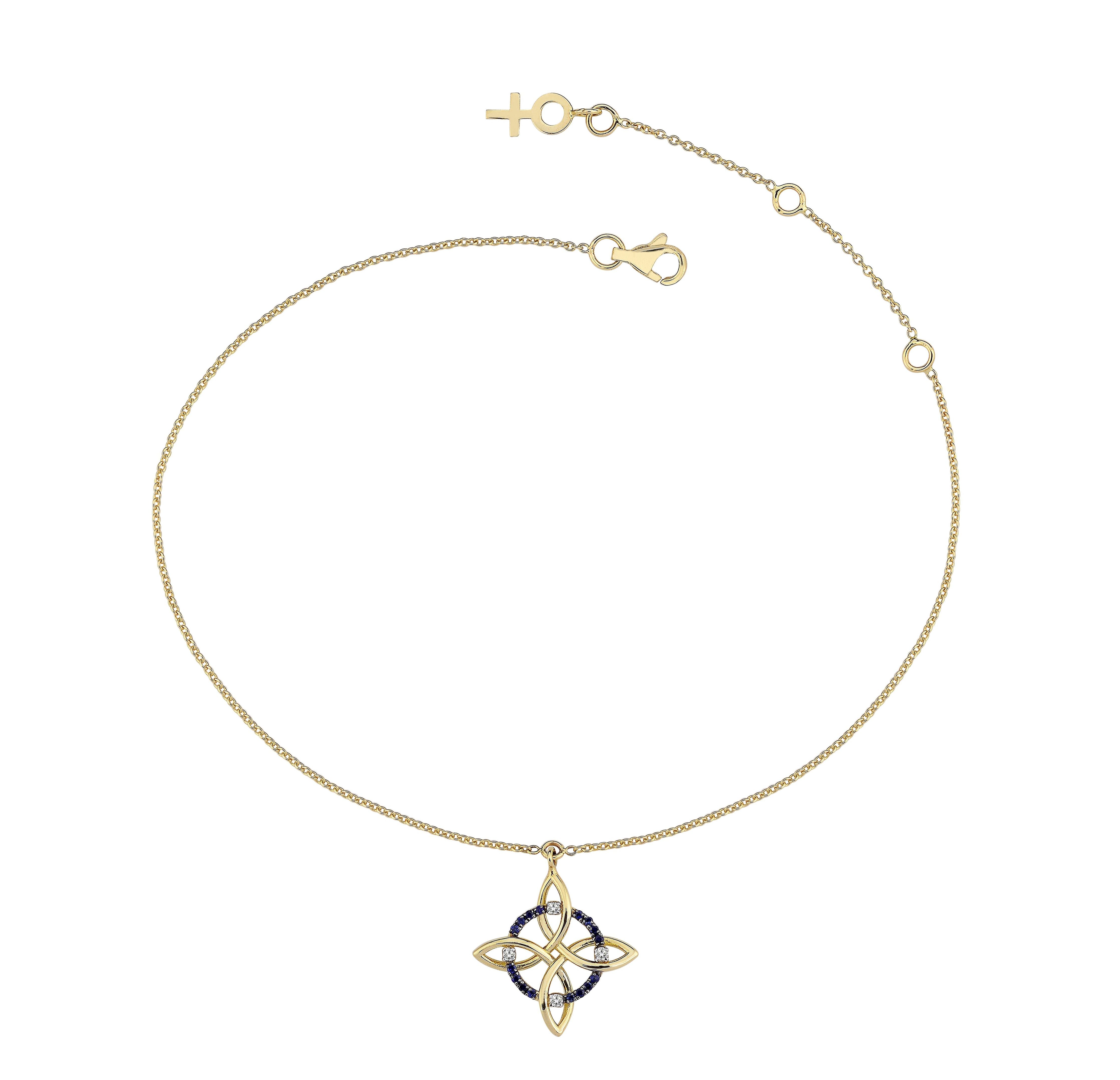 Magic Knot Anklet in Yellow Gold - Her Story Shop