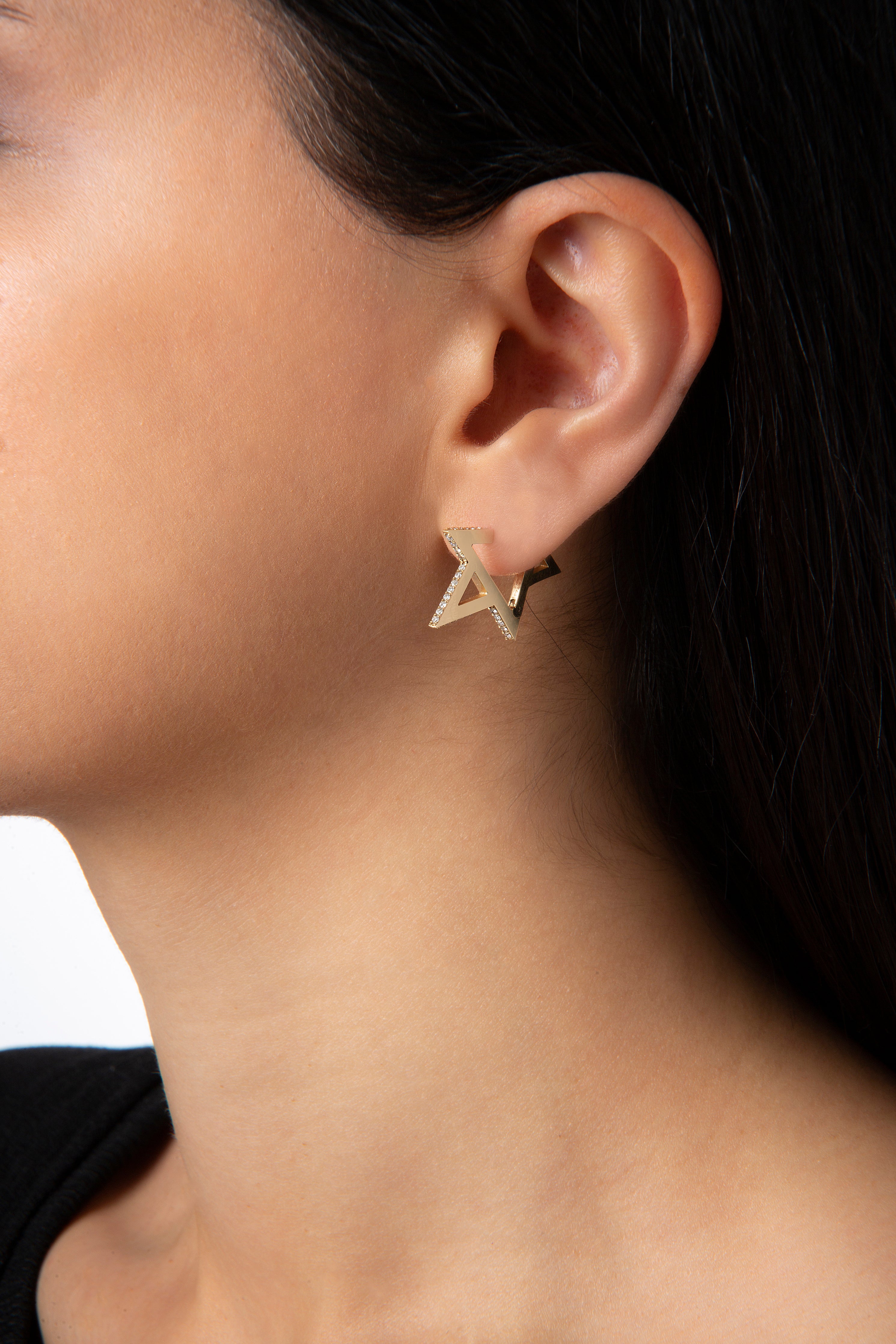 Star Earring in Yellow Gold - Her Story Shop